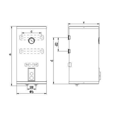 Электрический водонагреватель OCEAN RZL100M-5 ETDT CLASSIC (сухой тен) 100л