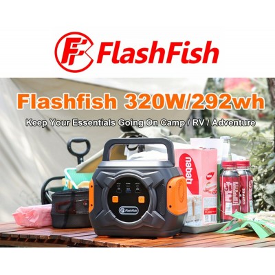 Зарядная станция Flashfish Portable Power Station A301 320W Solar Generator 292Wh 80000mAh