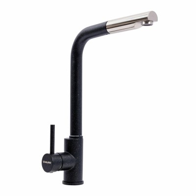 Смеситель кухонный VALESO Q411B ЧЕРНЫЙ МЕТАЛЛИК (с выдвижной воронкой)