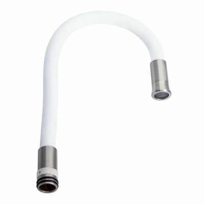 Излив гибкий к смесителю KT91 (белый) Излив гибкий к смесителю KT91 (белый)