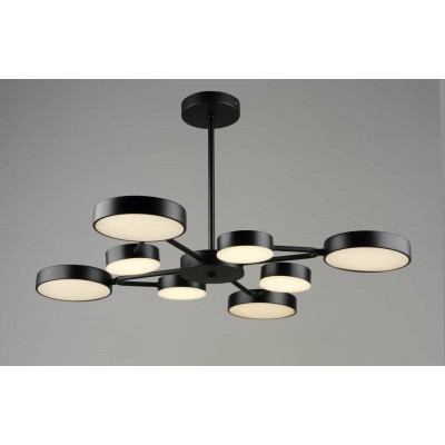 Люстра подвесная светодиодная VALESO B YH1354/4+4 BK 84W