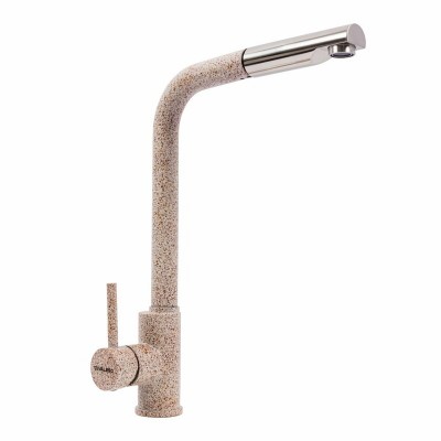 Смеситель кухонный VALESO Q411B КАРАМЕЛЬ (с выдвижной воронкой)