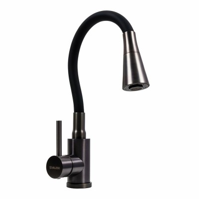 Смеситель кухонный VALESO NES-F12 PVD гибкий черный Смеситель кухонный VALESO NES-F12 PVD гибкий черный