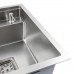 Скрытая кухонная мойка с подоконным смесителем Platinum TZ 40*50, нержавейка