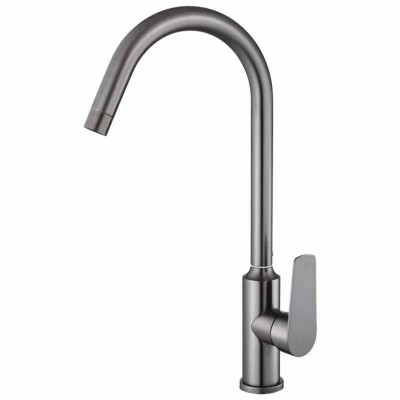 Смеситель кухонный Valeso 681W (PVD черный)