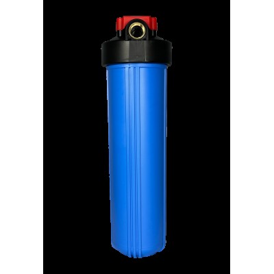 Колба Filtrons 20BB синяя (два кольца, металлический кронштейн, ключ, подключение 1 дюйм)