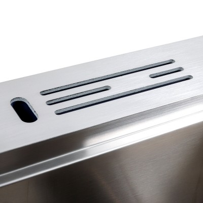 Кухонная мойка 50*50 нержавейка Platinum Handmade с подставкой для ножей