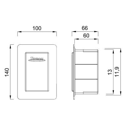 Сифон для конденсата скрытого монтажа Styron STY-300-KLE+MD