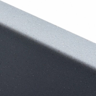 Гранитная мойка для кухни Platinum 4040 RUBA матовый серый металлик