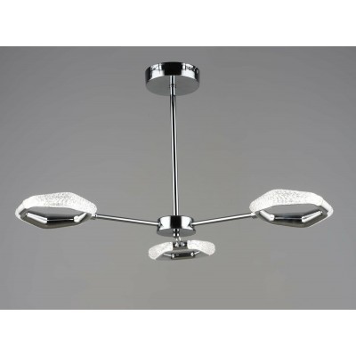 Люстра подвесная светодиодная Sirius B YH1304/3 CH 18W хромовая