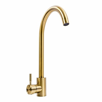 Смеситель кухонный VALESO JW449 PVD золотой