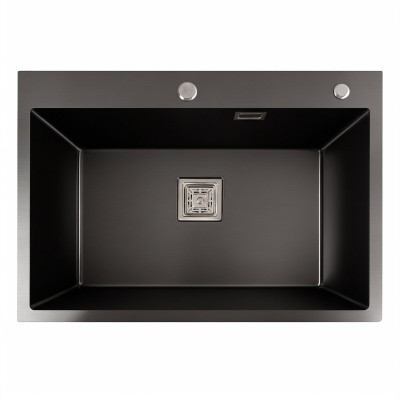 Кухонная мойка Platinum Handmade HSB PVD 70*50 черная