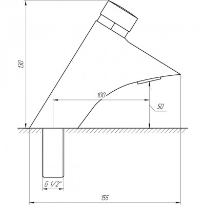 Кран-дозатор для умывальника Globus Lux GDB-303(УЦЕНКА!!!)