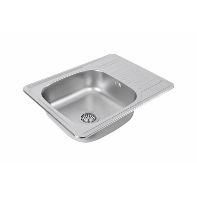 Кухонная мойка из нержавеющей стали Valeso 6550 Satin (0,8/180 мм)