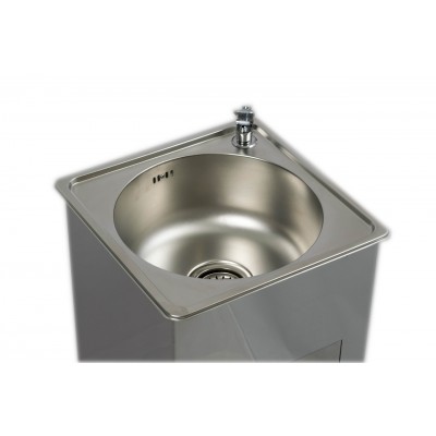 Питьевой фонтанчик из нержавеющей стали Sanext ПФНЖ-002,  с питьевым нажимным краном