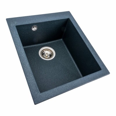 Гранитная мойка для кухни Platinum 4150 SOKIL матовая (антрацит)