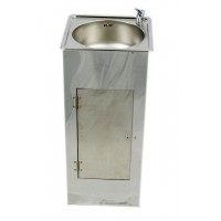 Питьевой фонтанчик из нержавеющей стали Sanext ПФНЖ-002,  с питьевым нажимным краном