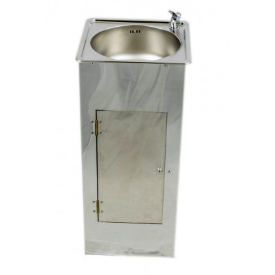 Питьевой фонтанчик из нержавеющей стали Sanext ПФНЖ-002,  с питьевым нажимным краном