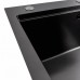 Кухонная мойка 60*50 PVD черная Platinum Handmade с подставкой для ножей