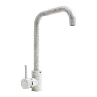 NS02A змішувач кухонний VALESO (3008B-NA) БІЛИЙ В КРАПКУ