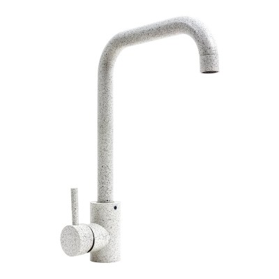 NS02A змішувач кухонний VALESO (3008B-NA) БІЛИЙ В КРАПКУ