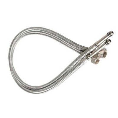 Шланг для смесителя Valeso 60 см, длинный штуцер, комплект 2 шт.