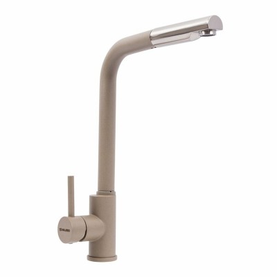 Смеситель кухонный VALESO Q411B ТИТАН (с выдвижной лейкой)