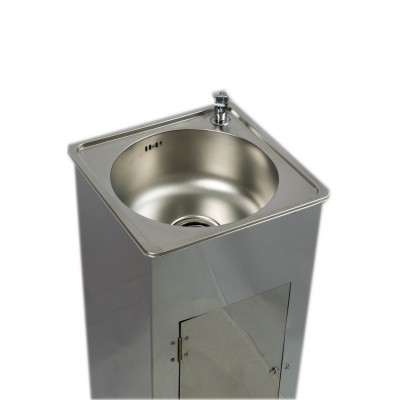 Питьевой фонтанчик из нержавеющей стали Sanext ПФНЖ-002,  с питьевым нажимным краном