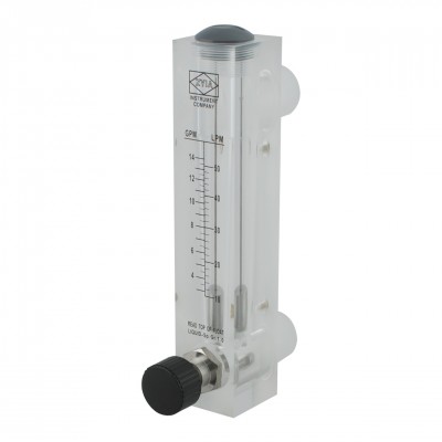 Ротаметр панельного типа LZS GPM 4-14 галлон/мин LPM 10-50 л/мин, резьба 1" с регулировкой