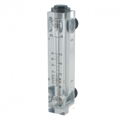 Ротаметр панельного типа LZS GPM 5-45 галлон/мин LPM 20-170 л/мин, резьба 1"