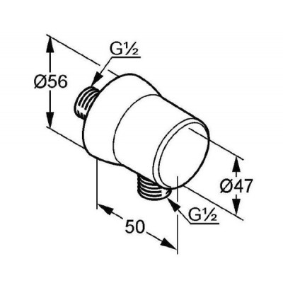 Подключение шланга KLUDI SIRENA 630613900 Подключение шланга KLUDI SIRENA 630613900