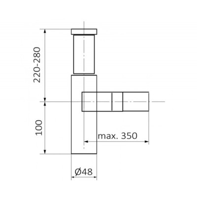 Латунний сифон GRB 030180