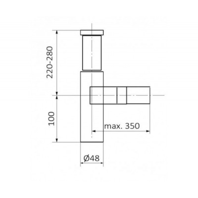 Сифон для раковини 1 1/4 GRB 00030012