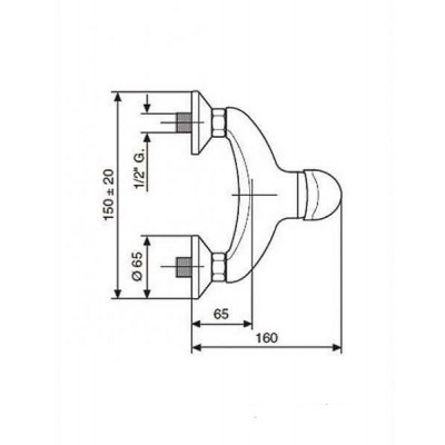 Смеситель для душа Emmevi ANUBIS медь RA7002RB Смеситель для душа Emmevi ANUBIS медь RA7002RB