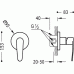 Смеситель для душа Tres FLAT 20417701