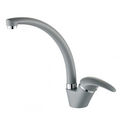 Смеситель кухонный Aquasanita Ambra 2813-202 Alumetallic, серый металлик