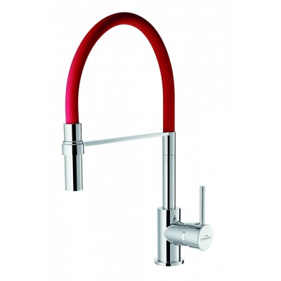 Смеситель для кухни Invena Kameleon BZ-29-L07 красный