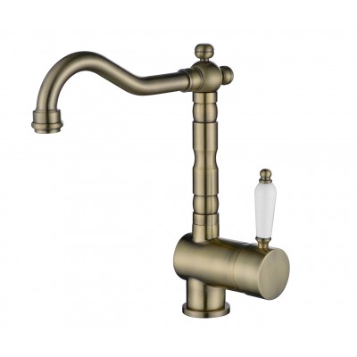 Смеситель кухонный Aquasanita Hera 2473-311, античная латунь