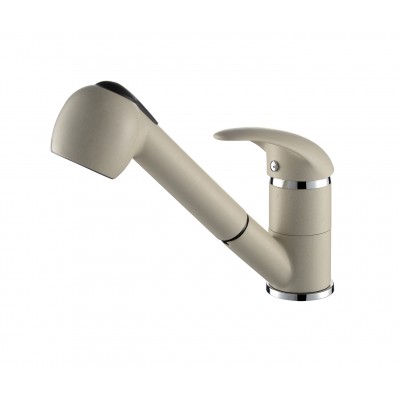 Смеситель кухонный Aquasanita Rondo 2581-111 Silica, светло-бежевый