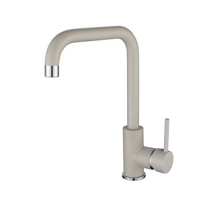 Смеситель кухонный Aquasanita Mirrus 5063-111 (Silica-Ivory), светло-бежевый