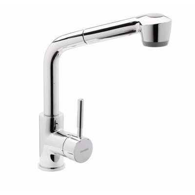 Смеситель для кухни с выдвижной лейкой GENEBRE TAU (65205184566)