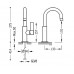 Смеситель для умывальника TRES PROJECT 21190401