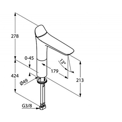 Смеситель для раковины KLUDI AMBIENTA 532960575
