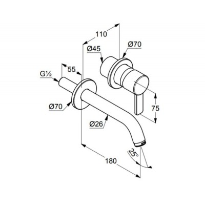 Смеситель для раковины KLUDI ZENTA 382440575 Смеситель для раковины KLUDI ZENTA 382440575