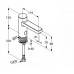 Бесконтактный кран для умывальника KLUDI ZENTA 3810505