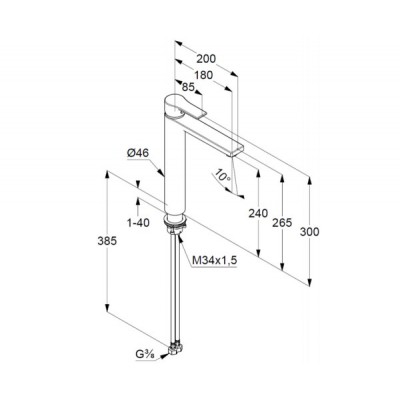 Смеситель для раковины KLUDI ZENTA 482560565 Смеситель для раковины KLUDI ZENTA 482560565