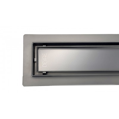 Линейный трап из нержавейки DESIRE Notte Black 600 мм