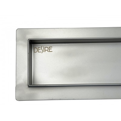 Линейный трап из нержавейки с поворотным сифоном DESIRE Tesoro 800 мм