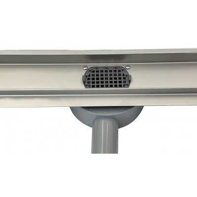 Линейный трап из нержавейки с поворотным сифоном DESIRE Wave 600 мм