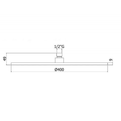 Душевая верхняя насадка PAFFONI ZSOF082CR